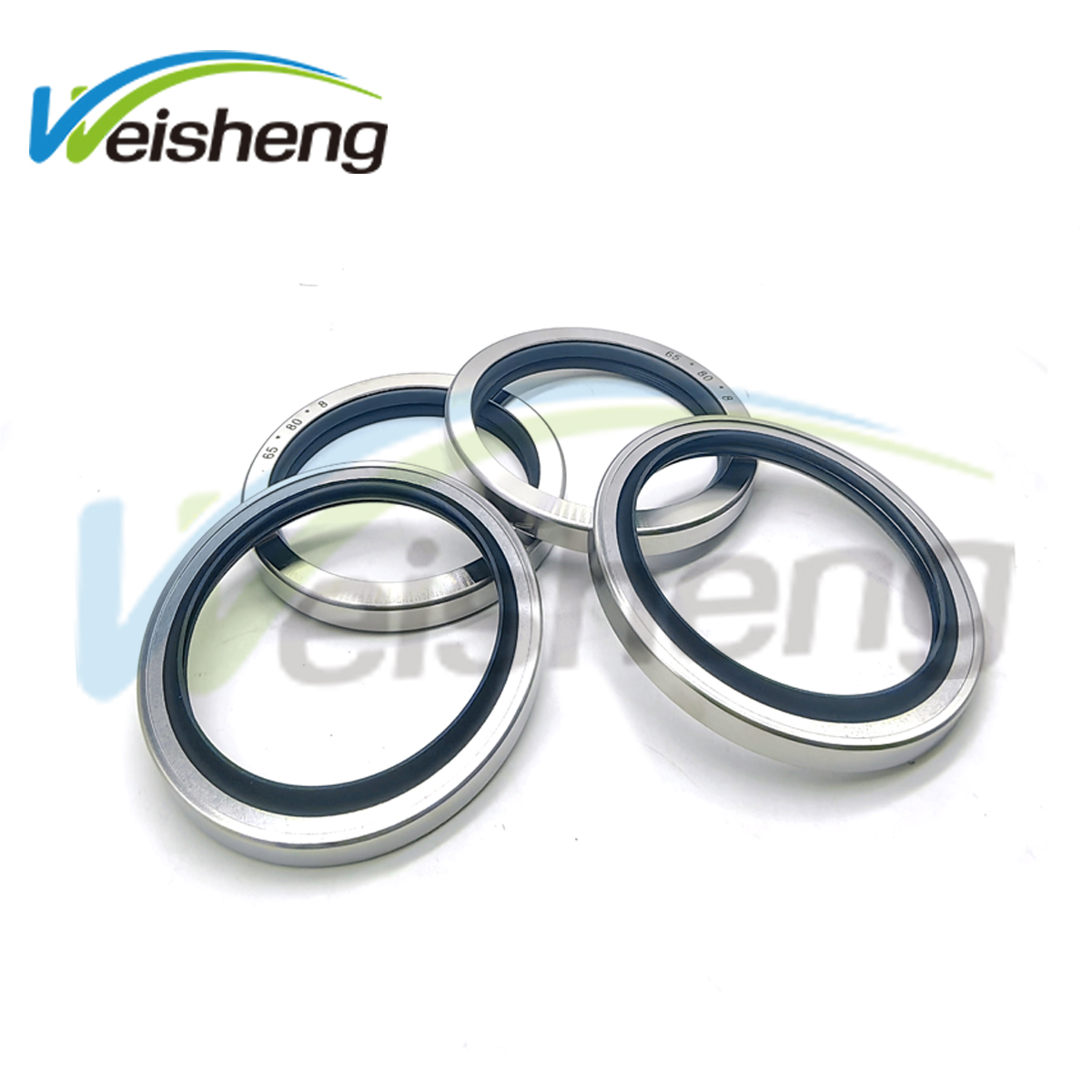 WS-SEALS PTFE 65*80*8 Double Lip Seal Stainless Steel Oil Seal