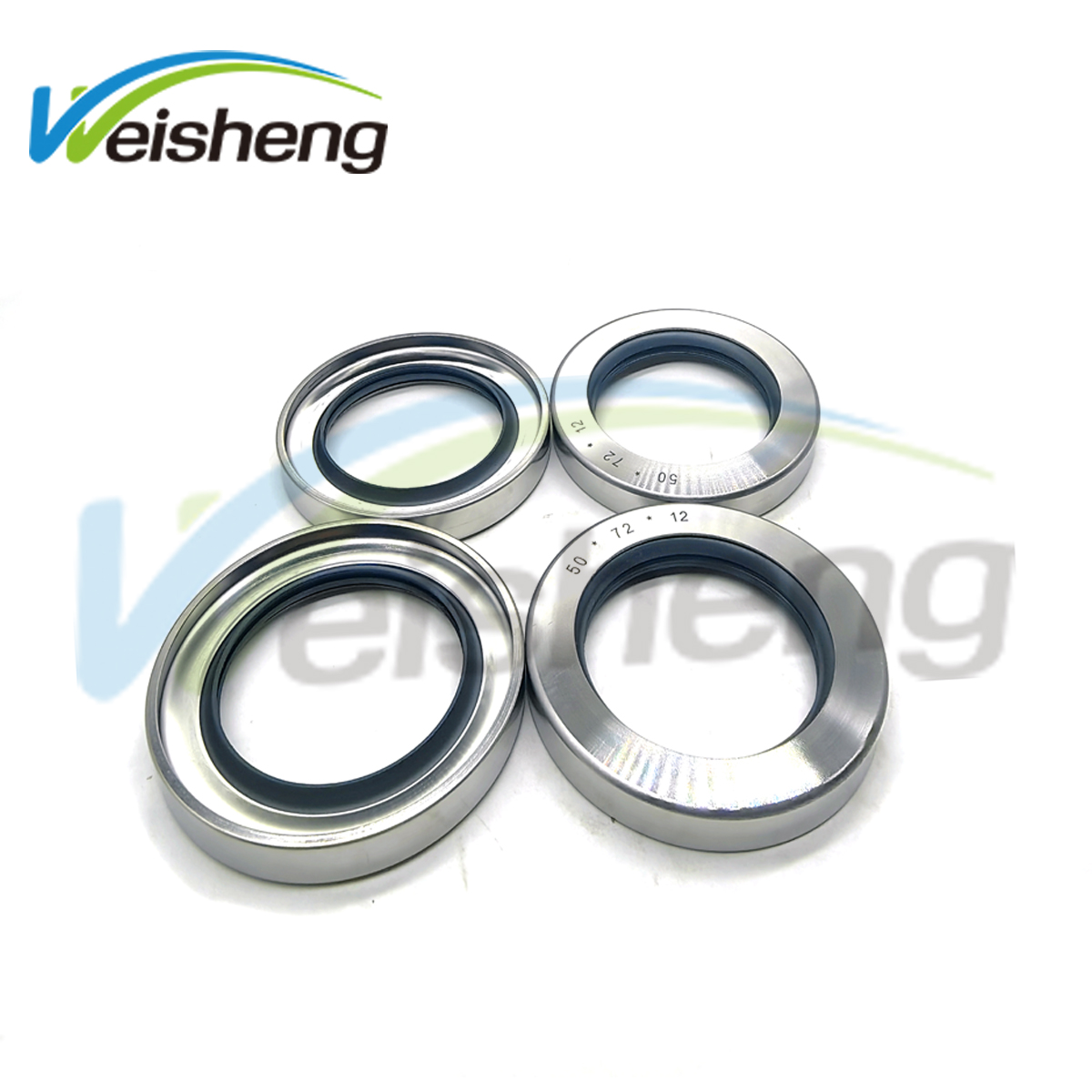 WS-SEALS PTFE 50*72*12 Double Lip Seal Stainless Steel Oil Seal 